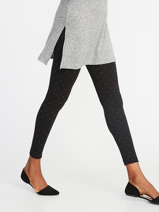 Old Navy Womens Studded Jersey Leggings For Women Blackjack Size S