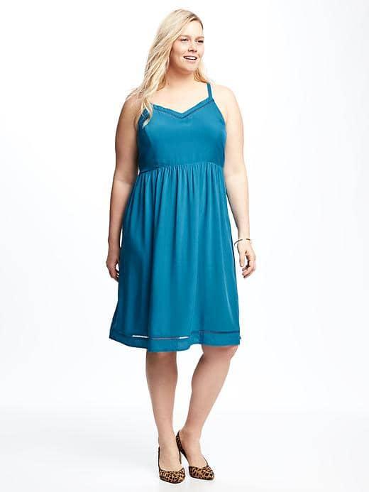 Old Navy Fit & Flare Cami Plus - Estuary