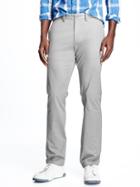 Old Navy Ultimate Slim Built In Flex Khakis For Men - Grayscale