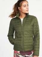 Old Navy Womens Packable Quilted Nylon Jacket For Women Grazing Grasses Size Xxl