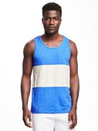 Old Navy Slub Knit Pieced Tank For Men - Color Me Blue