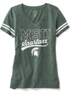 Old Navy Ncaa Varsity Style Tee For Women - Michigan State