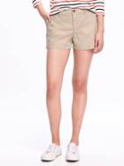 Old Navy Relaxed Mid Rise Shorts For Women 3 1/2 - Rolled Oats