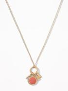 Old Navy  Pav-disk Pendant Charm Necklace For Women Gold Size One Size