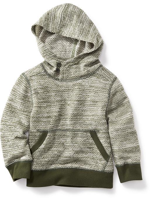 Old Navy French Terry Hooded Pullover Size 12-18 M - Forest Floor