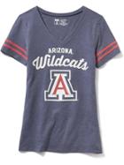 Old Navy College Team Graphic V Neck Tee For Women - Arizona