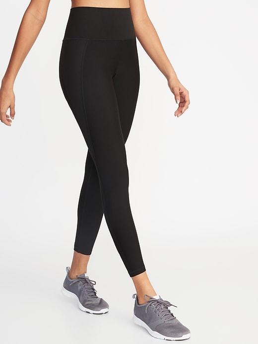 High-rise Elevate Built-in Sculpt 7/8-length Compression Leggings For Women