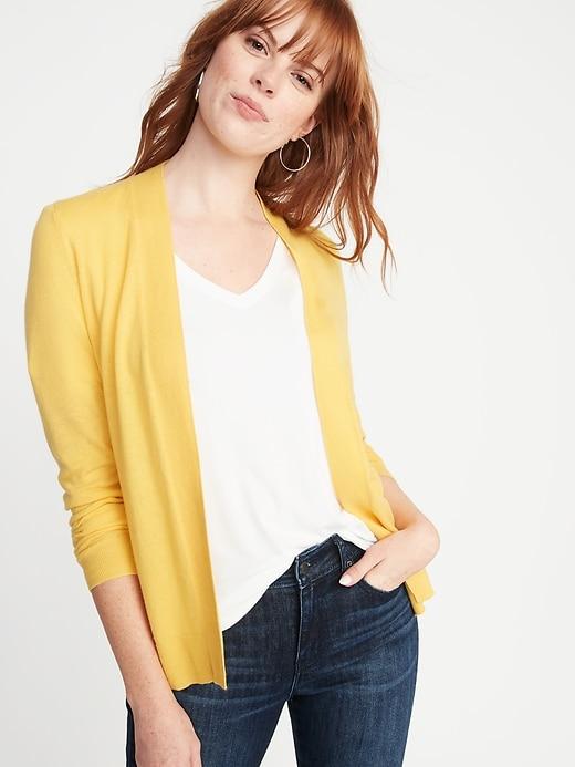 Short Open-front Sweater For Women