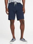 Old Navy Mens Built-in Flex Drawstring Jogger Shorts For Men (9) Indigo Stripe Size Xl