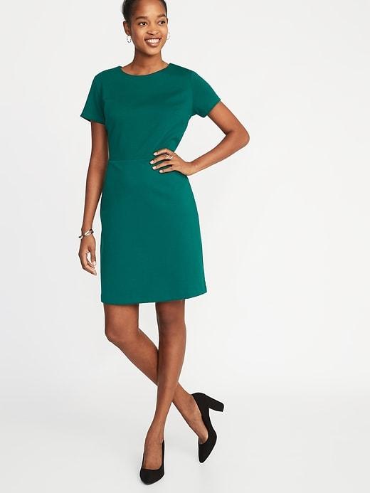 Ponte-knit Sheath Dress For Women