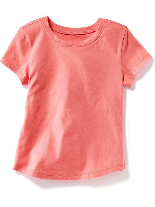 Old Navy Crew Neck Tee - Bright Coral