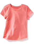Old Navy Crew Neck Tee - Bright Coral