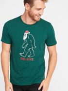 Old Navy Mens Holiday Humor Graphic Tee For Men Believe Yeti Size S