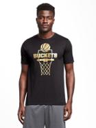 Old Navy Go Dry Graphic Performance Tee For Men - Black
