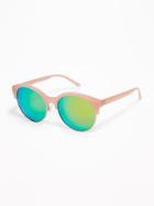 Old Navy Womens Half-frame Sunglasses For Women Pink Size One Size