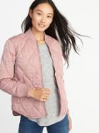 Old Navy Womens Lightweight Quilted Jacket For Women The Right Mauve Size S