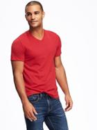 Old Navy Soft Washed V Neck Tee For Men - Robbie Red