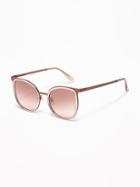 Mixed-material Sunglasses For Women