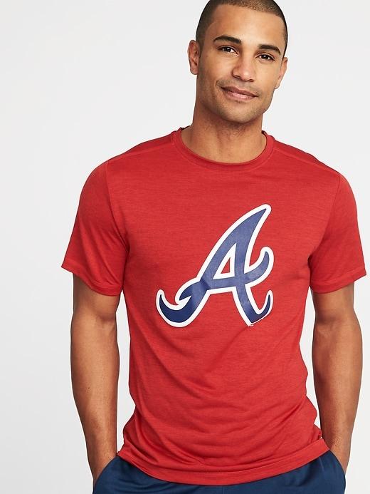 Old Navy Mens Mlb Team Graphic Performance Tee For Men Atlanta Braves Size L