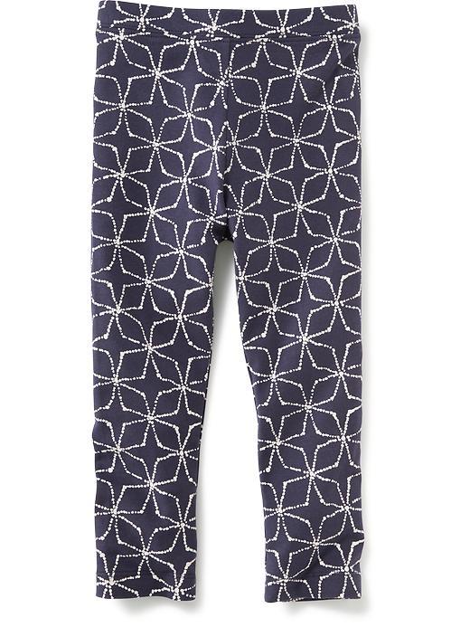 Old Navy Printed Leggings - Navy Blue Print