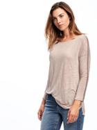 Old Navy Relaxed Slub Knit Crochet Trim Top For Women - Icelandic Mineral