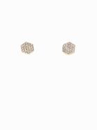 Old Navy Womens Pav Hexagonal Studs For Women Gold Size One Size