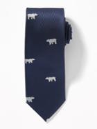 Old Navy Mens Printed Jacquard Tie For Men Navy Blue Size One Size