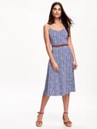 Old Navy Midi Cami Dress For Women - Blue Stripe