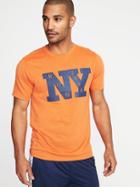 Old Navy Mens Go-dry Graphic Crew-neck Tee For Men Ny Run 1994 Size M