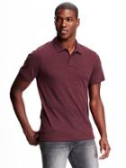 Old Navy Jersey Polo For Men - Burgundy Heather