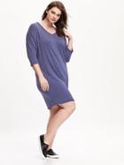 Old Navy Womens Plus Jersey Shift Dresses Size 1x Plus - Indigo