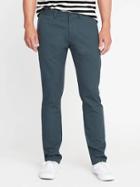 Old Navy Slim Ultimate Built In Flex Khakis For Men - Deep Dark Forest