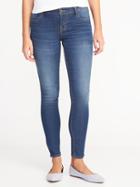 Old Navy Womens Mid-rise Super-skinny Ankle Jeans For Women Campeche Size 10