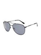 Old Navy Wire Frame Aviator Sunglasses For Women - Black