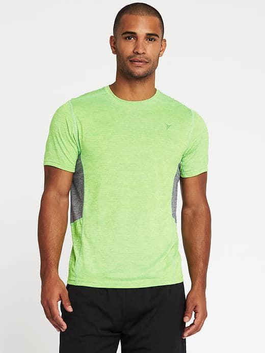 Old Navy Go Fresh Anti Odor Tee For Men - Neon Spark