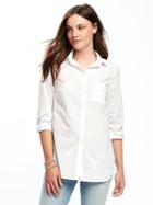 Old Navy Womens Classic White Tunic For Women Bright White Size Xl