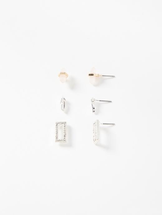 Old Navy Stud Earring 3 Pack For Women - Pink Cloud