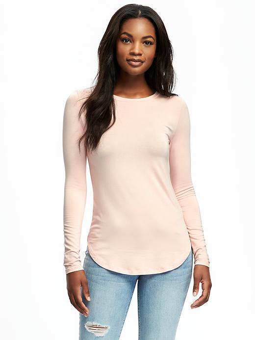 Old Navy Crew Neck Layering Tee For Women - Pinky Promise