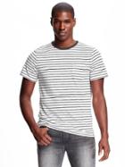 Old Navy Linen Blend Pocket Tee For Men - Cream