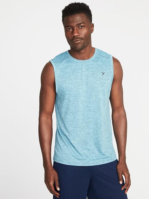 Old Navy Mens Go-dry Digi-print Performance Muscle Tank For Men Waimea Bay Beach Size Xxl