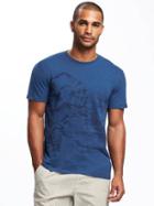 Old Navy Soft Washed Graphic Crew Neck Tee For Men - The Cerulean Life