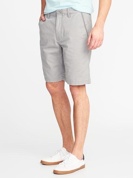 Old Navy Mens Broken-in Khaki Shorts For Men (10) Earl Gray Size 28w