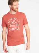 Old Navy Mens Soft-washed Graphic Tee For Men Keeping It Simple Size M
