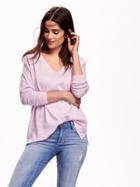 Old Navy Boxy Scoop Neck Sweater - Ashen Lilac