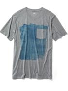 Old Navy Abstract Graphic Pocket Tee For Men - Heather Grey