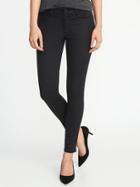 Old Navy Womens Mid-rise Sateen Rockstar Jeans For Women Black Size 12