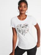 Old Navy Womens Nyc Graphic Tee For Women Cream Size Xs