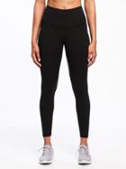 Old Navy Womens High-rise 7/8 Compression Leggings For Women Black Size S