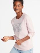 Old Navy Womens Relaxed Graphic Crew-neck Sweatshirt For Women Cheers My Dear Size M