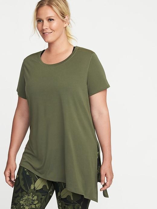 Old Navy Womens Plus-size Go-dry Mesh-back Top Grazing Grasses Size 4x